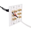 Cable Matters Double Gang Speaker Wall Plate (Banana Plug Wall
