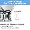 Autokemat 3" Exhaust Clamp for OD Pipes, 304 Stainless No-Weld