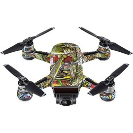 MightySkins Skin Compatible with DJI Spark Mini - Fish Puzzle | Protective, Durable, and Unique Vinyl Decal wrap Cover | Easy to Apply, Remove, and Change Styles | Made in The USA