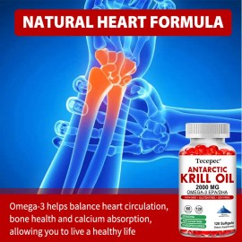 Suplemento Aceite Krill Antártico Tecepec 120 Cápsulas