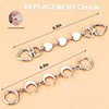2Pcs Purse Extender Chain Silver Bag Extender Chain Purse Strap