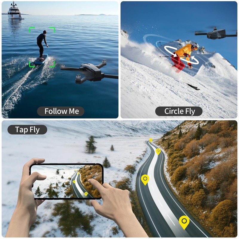 GPS Drone with 4K Camera for Adults IMX SENS Camera