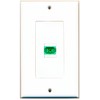 RiteAV 1 Port Fiber SC APC Simplex Wall Plate Oversized