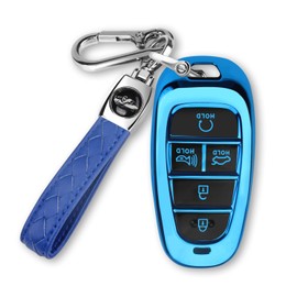 MILD EAST For Hyundai Key fob Cover Fits for 2024 2023 2022 2021 Hyundai Sonata Santa fe Tucson Smart 5 Button Key Case Shell