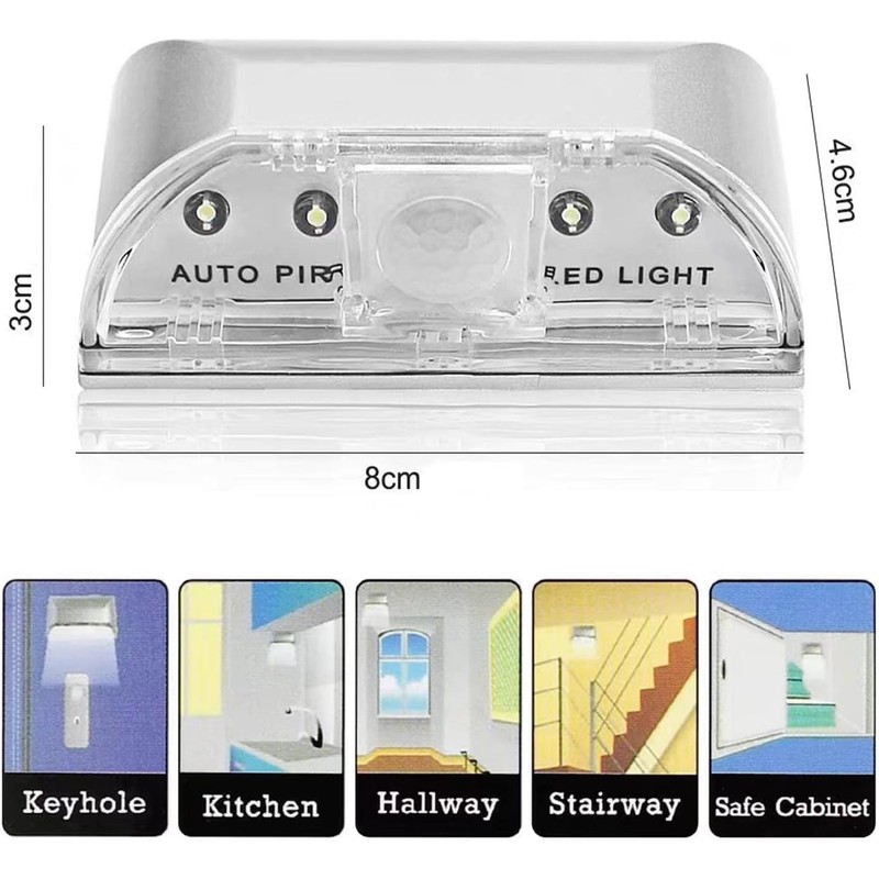 Key Light Door Lights, Small Motion Sensor Light with 4