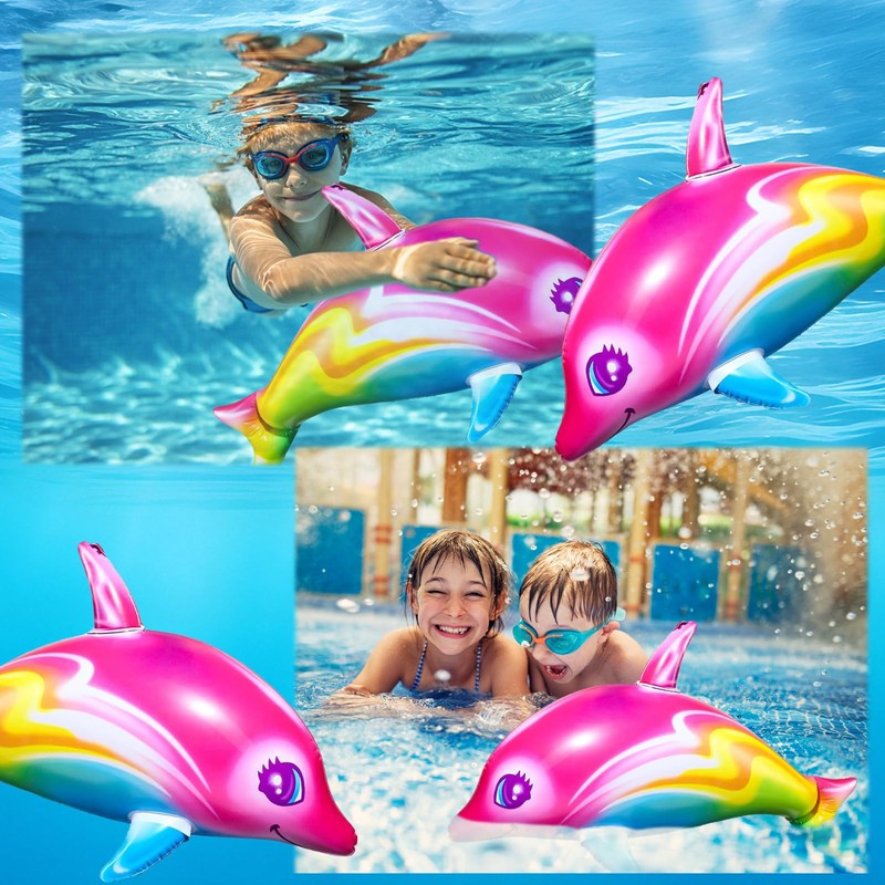 LQTSLFM Inflatable Dolphin, Inflatable Toy, Inflatable Toy Swimming Pool, for
