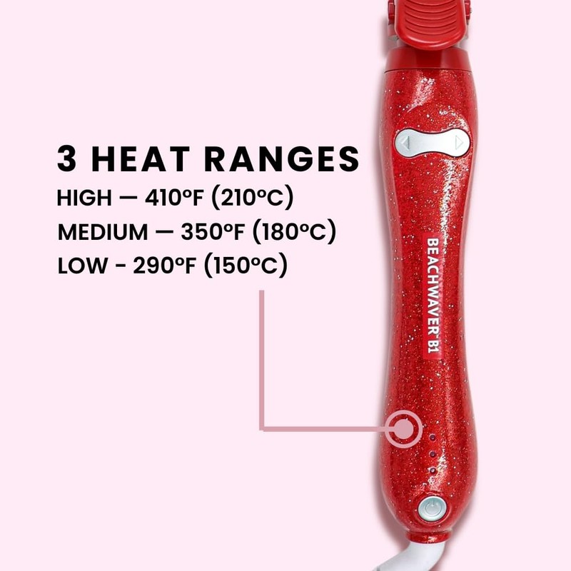 The Beachwaver Co. Beachwaver B1 Rotating Curling Iron - Red