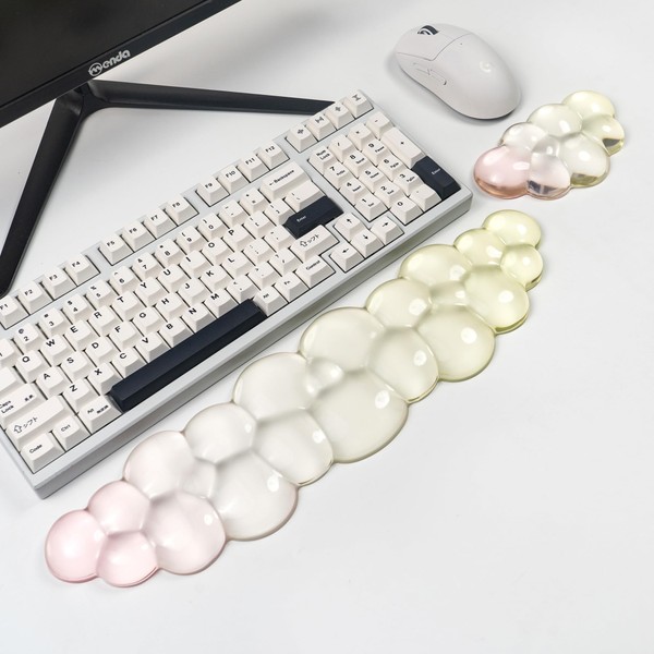 Ergonomic Cloud Silicone Gel Keyboard and Mouse Wrist Rest Set