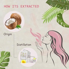 2-Pack Coconut Essential Oil - 100% Pure Organic Natural Plant (Cocos nucifera) Coconut Oil for Diffuser, Aroma, Spa, Massage, Yoga, Perfume, 2x10ML