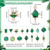 AHANDMAKER 30pcs Cubic Zirconia Charms, 15 Styles Gold Plated Crystal