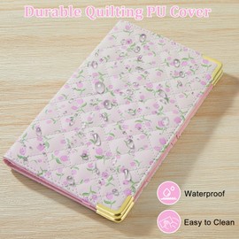 EllaSeek Server Books for Waitress, Leather Server Book with Zipper Pocket, Cute Servering Book with & Pen Holder Fits Servers Apron