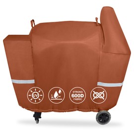 QuliMetal Grill Cover for Pit Boss Pro Series 850 and Deluxe 820, PB820D 820FB 820D3 820SC 820XL 820PS1, 820CS1 Competition, Sportsman 820 Series Wood Pellet Grills, Z Grill 700 Series, Brown