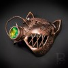 Gatto Cat Steampunk Goggle Mask Copper M39572