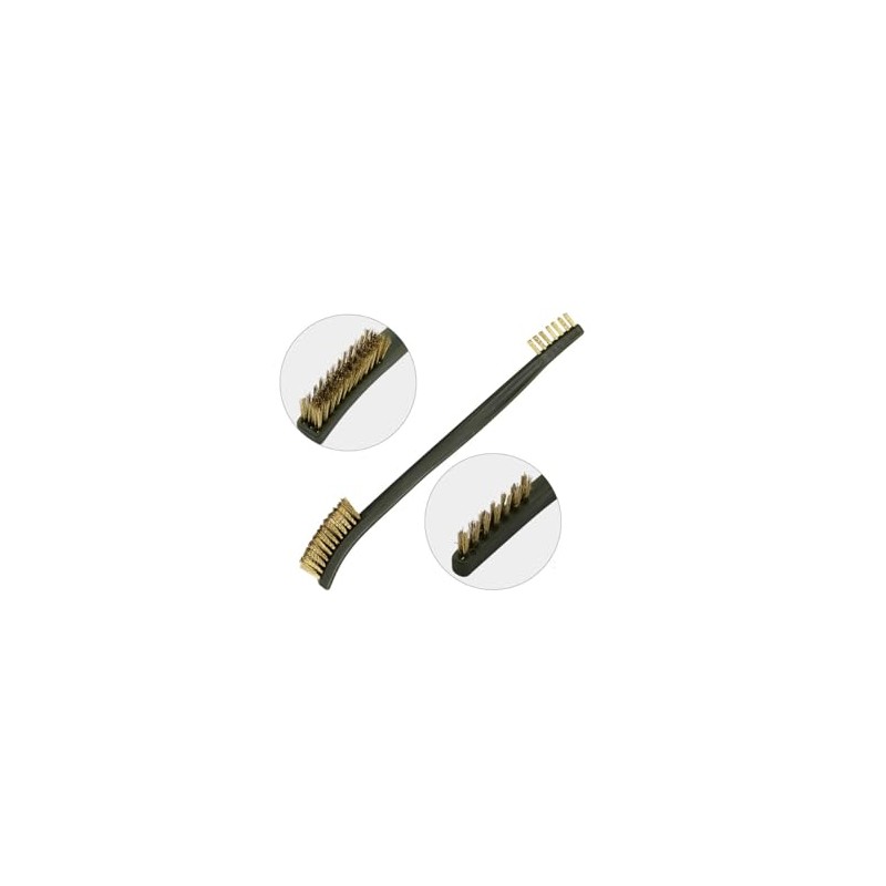 5-Piece Brass Wire Brush Set, Small Brass Wire Brushes, Mini