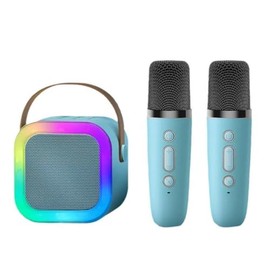 RuiJOTWAT Bluetooth Speaker Small Speaker Wireless Microphone And Singing Integrated Speaker, Suitable For Home School Gatherings, Blue