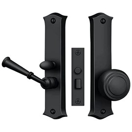 Deltana Sdl688u19 Classic Storm Door Latch Mortise Lock, Paint Black