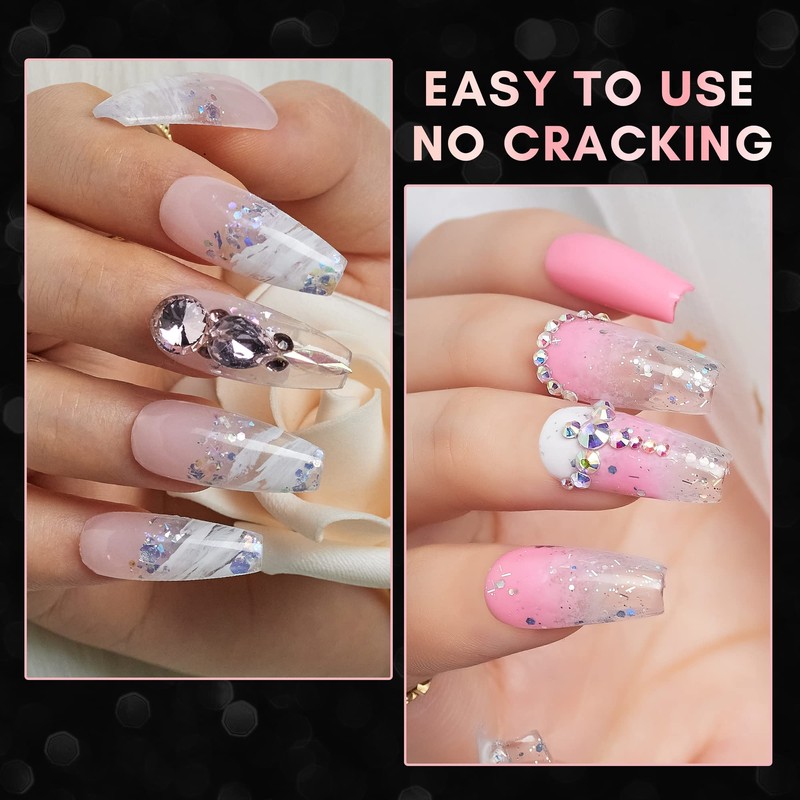 Makartt French Nail Tips, 500 Pieces, Half Cover False Nail