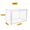 GUDEMAY Clear Stackable Plastic Storage Bins with Magnetic Lid, Dustproof