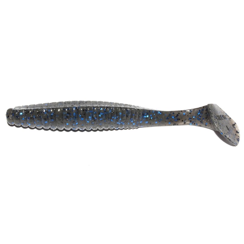 HIDEUP Worm Stagger Original 5" Light Grippan/Black Blue Flake #142