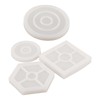 8 Pcs Silicone Coaster Molds Silicone Epoxy Resin Coaster Casting