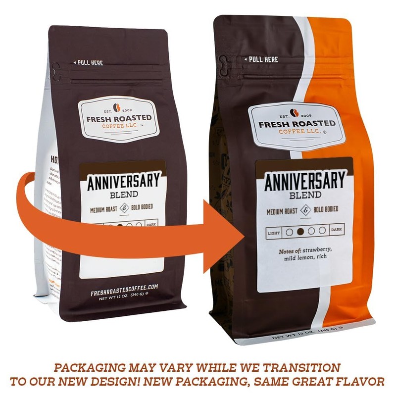 Fresh Roasted Coffee, Organic Peru Water Processed Half-Caf, 12 oz,