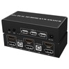 Wiistar Dual Monitor HDMI Displayport KVM Switch 2 Monitors 2
