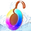 Xinborry Bluetooth Shower Speaker,IPX7 Waterproof Speaker with Dynamic LED Light,Portable