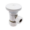 Westbrass D105-50 Round Handle Angle Stop Shut Off Valve, 1/2"