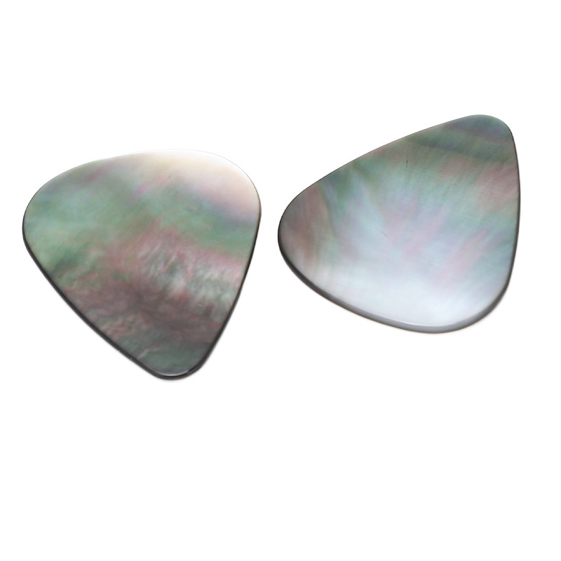 2PCS Set Guitar Picks Shell Teardrop Shaped Acoustic Guitar Picks