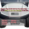 E-Z-GO Golf Cart Front Name Plate with Black & Grey