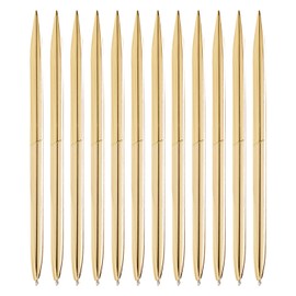 Gold Ballpoint Pen Gift Set (6.4 Inches, 12 Pack)