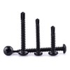 #10 x 1 Black Pan Head Self Drilling Screws, Phillips