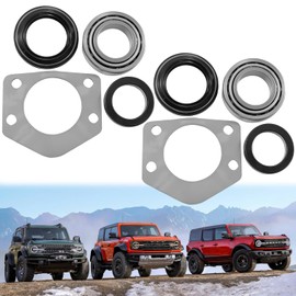 FBSCTMH 2 Set Rear Axle Bearing & Seal & Press Ring & Retainer Kit Compatible with 1997-2006 TJ Wrangler with Dana 44