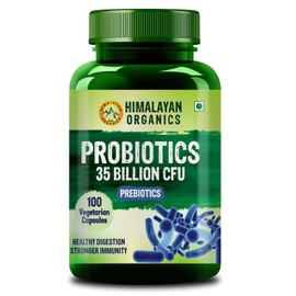  Generic Probiotics 35 Billion CFU Supplement | Better Nutrient Absorption | Healthy Digestion, Stronger Immunity & Overall Wellness -Pack of 100 Veg Capsules