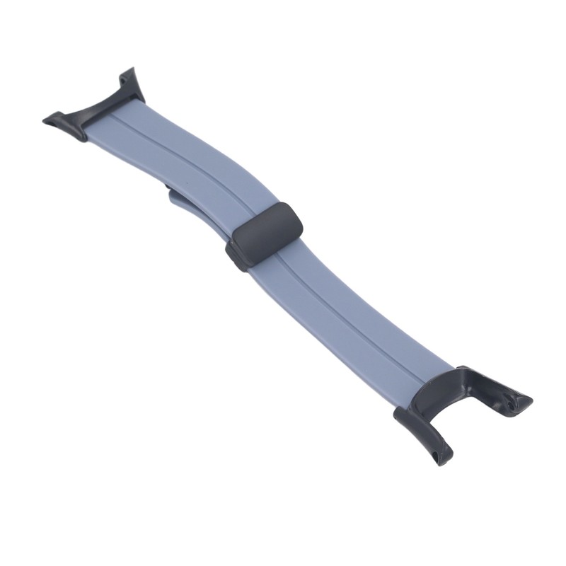 Silicone Watch Wristband Magnetic Suction Waterproof Foldable Silicone Watch Strap