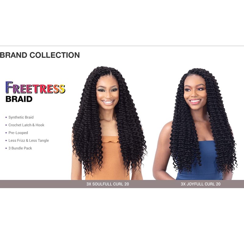 Freetress Crochet Braid - 3X JOYFULL CURL 20" (T30)
