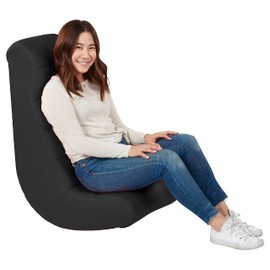 Soft Ergonomic Horizontal Soft Video Rocker - Great for Reading, Gaming, Meditating, or TV for Kids Teens and Adults - Navy
