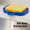 Zulay Kitchen Small Silicone Sponge Holder (4.9x3.3”) – Space-Saving Sink