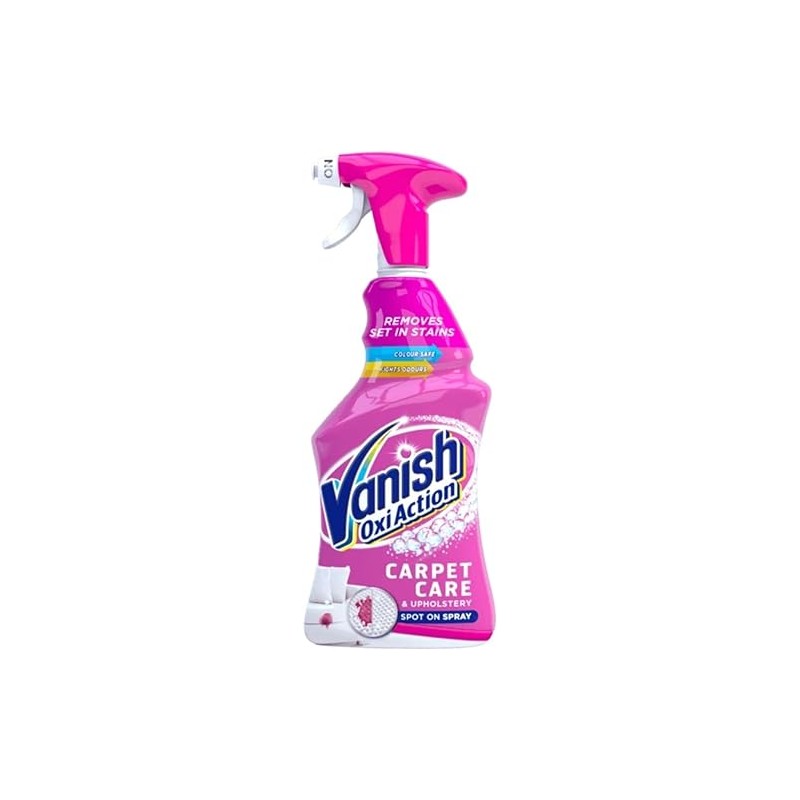 Vanish Oxi Action Powerspraycarpet and Upholstery Stain Remover 500 ml