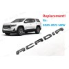 GMC 1PC Gloss Black Door Rear Tailgate Acadia Letter Emblem