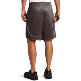 Champion mens 9" Mesh Short, Logo athletic shorts, Granite Heather, Large US