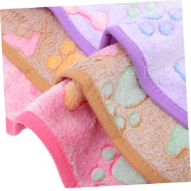 CIYODO 3pcs Guinea Pig Blanket Soft Washable Small Animal Sleep Mats for Hamsters Pink Purple and Brown Pet Cage Liners for Comfort and Warmth