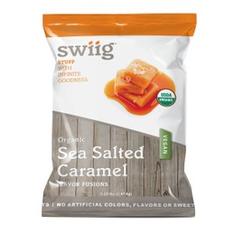 swiig Flavor Fusion Organic Sea Salted Caramel, Vegan, No GMO Ingredients, No Artificial Colors, Flavors or Sweeteners, No Gluten, 3.25 lbs Bag