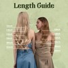 RUNATURE Real Hair Extensions Micro Ring Blonde 30 cm Short