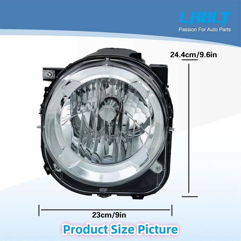LABLT Headlight Headlamp Assembly Driver Side Left LH Replacement for