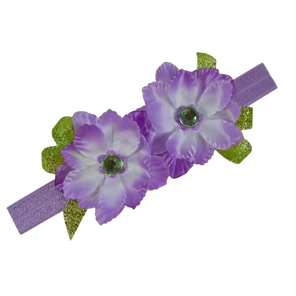 Funny Girl Designs Purple Fairy Sparkling Glitter Elastic Headband for