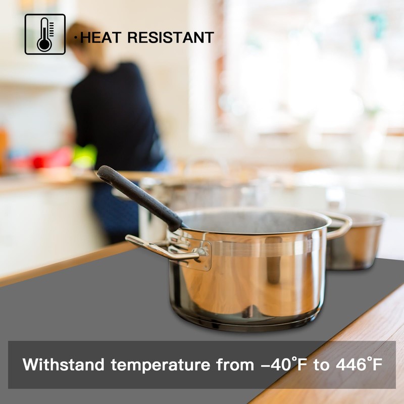 2MM Thick Silicone Countertop Mat, 35.4"x 23.6" Silicone Mats for