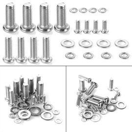 HanTof TV Mount Hardware Kit,Universal VESA TV Mount Screws for TV and Monitor Mounts Bracket Fixing 24pcs M4 M6 M8 Stainless Steel Screws Washers