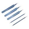 5pcs Blackhead Remover Professional Stainless Blue Acne Needle Tool Set