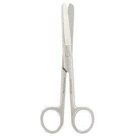 Gima - Gerade Chirurgische Schere, Stumpfe Ende, Länge 14,5 cm, aus Edelstahl